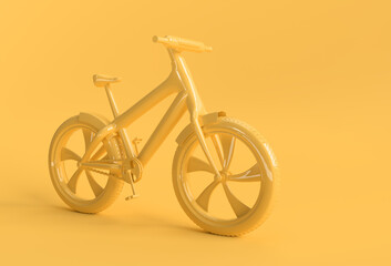Fototapeta premium 3D Render Concept of Modern Cycling 3D art design illustration.