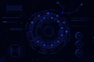 Cyberspace illustration. Cybersport concept. Digital innovation. Virtual space