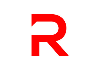 this is a creative text R logo icon