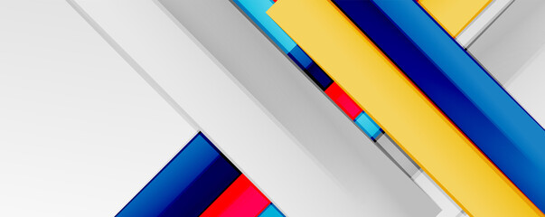 Multicolored lines background. Design template for business or technology presentations, internet posters or web brochure covers