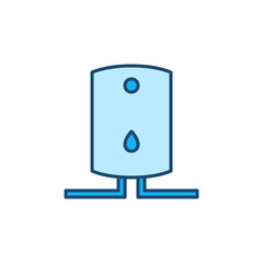 Boiler vector concept blue modern icon or sign