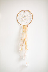 Dream catcher on white background 