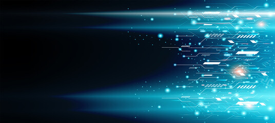 Technology background, color and waves