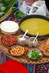 Special delicacy of the Zhuang nationality in Guilin, Guangxi, oil-tea camellia and raw materials