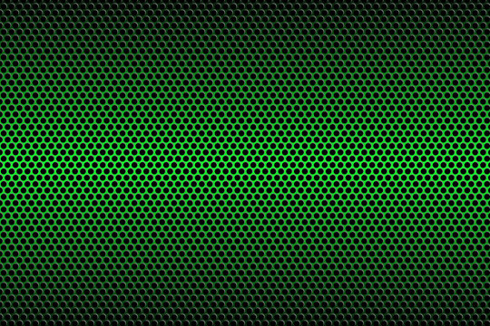 Green carbon fiber texture. Metal texture green steel background.