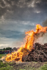 Fototapeta premium Bonfire (Sct. Hans bål)