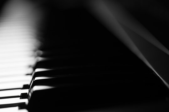 Piano. Black and white keys