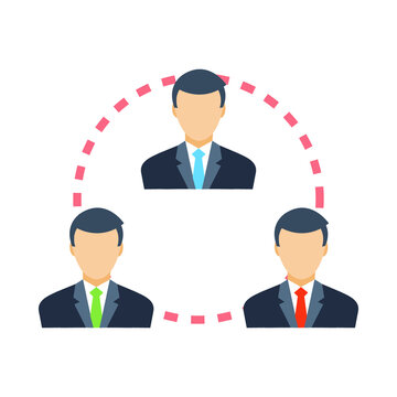 Business Team Color Vector Icon Which Can Easily Modify Or Edit

