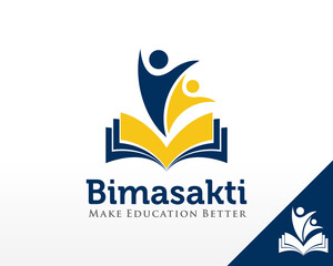 Education Logo. Leadership and Book Logo design Vector