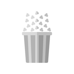 popcorn icon on a white background, vector illustration