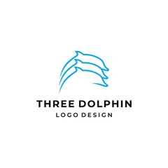 Modern and clean logo about 3 dolphins.
EPS 10, Vector.