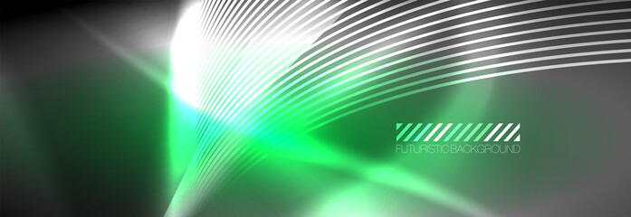 Neon dynamic beams vector abstract wallpaper background. Wallpaper background, design templates for business or technology presentations, internet posters or web brochure covers