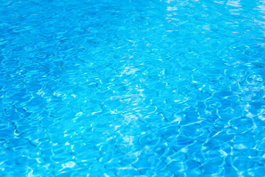 Pool blue water surface