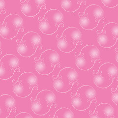 Seamless swirl floral pattern for fabric print, background, wrapping paper, wall sticker in vector illustration