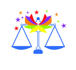 
The illustration - zodiac sign in the modern style.