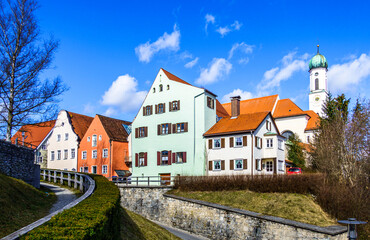 historic old town of Schongau - bavaria