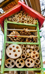 insect hotel at a farm