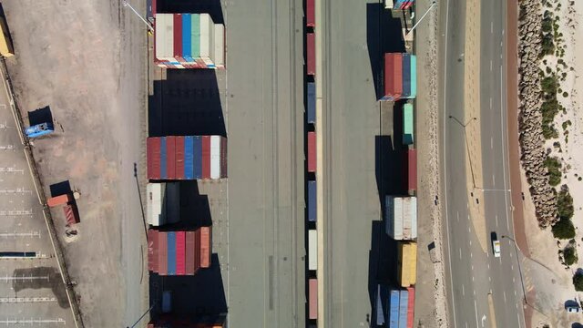 Freight train heading towards Fremantle Port