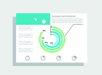 Fototapeta premium Brochure for business reports, cover layout and infographics