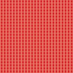 Tapeten Little red squares vector seamless repeat pattern print background © Doeke