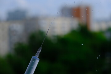 syringe with medicine