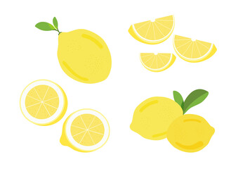 fresh lemon herb vector isolated on white background ep05