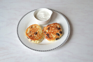 Cheesecakes with sour cream