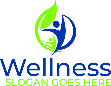 Woman wellness logo, beautiful spa design, skincare symbol icon vector.