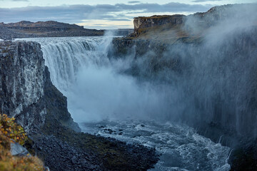 Dettifoss waterfall Iceland the most powerful waterfall in Europe