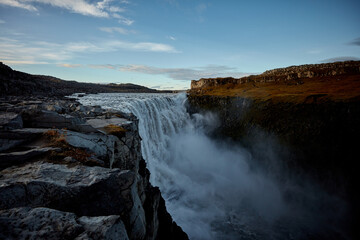 Dettifoss waterfall Iceland the most powerful waterfall in Europe