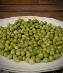 GREEN BEES ON CERAMIC PLATE