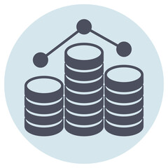 Glyph icon for income.