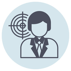 Glyph icon for target.