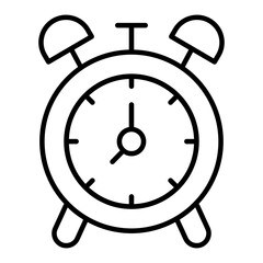 A linear design, icon of alarm