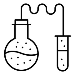 A linear design, icon of lab experiment