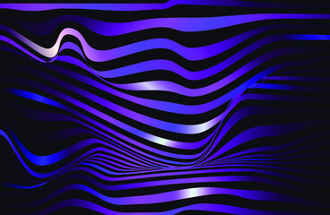 blue background with lines. Conceptual design of optical illusion vector. EPS 10 Vector illustration