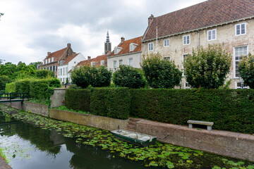 Fototapeta na wymiar Grachtenhuizen, dutch canal houses