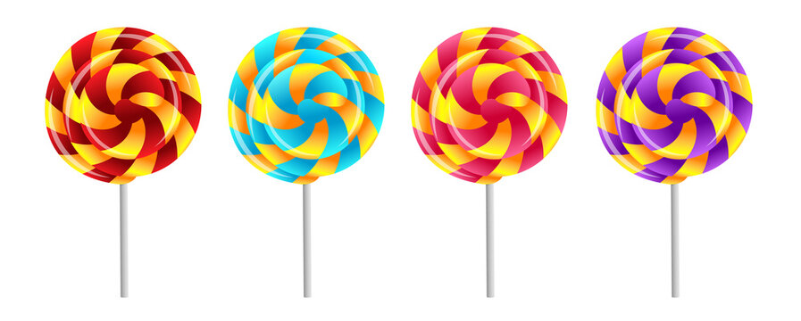 lollipop set vector