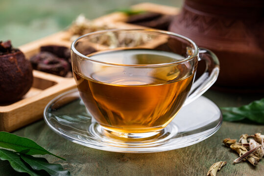 Different pressed Chinese pu-erh tea