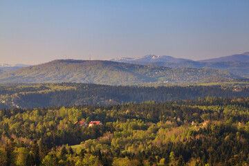 panorama of the Bieszczady Mountains