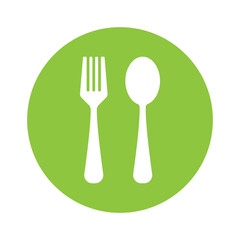 fork and spoon restaurant icon vector