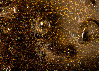 face of bubbles . Textured abstract background of water and bubbles.