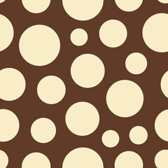 Big and little dots vector seamless repeat pattern print background