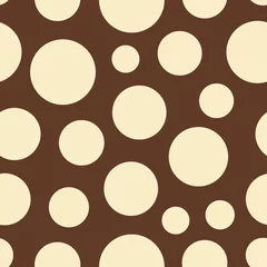 Foto op Canvas Big and little dots vector seamless repeat pattern print background © Doeke