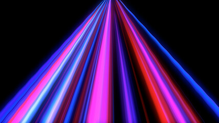 Light Trails Hyper speed on Street Illustration