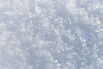 texture of cold winter snow