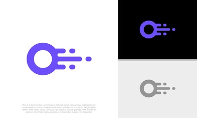 Space vector design templete. Comet logo. Galaxy. Set logo - vector © harika013