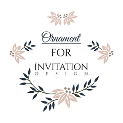 Obraz premium vetor design wedding invitation ornament