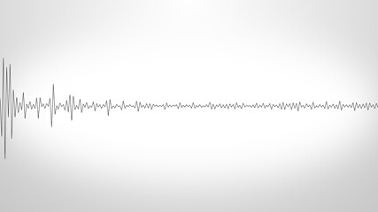 Obraz premium Simple line frequency Waveform Visualization 