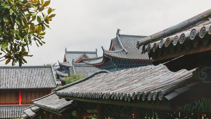 Obraz premium Traditional archiecture in old town of Lijiang, Yunnan, China